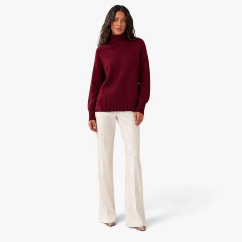 Pull Femme Col Haut Oversize Confortable