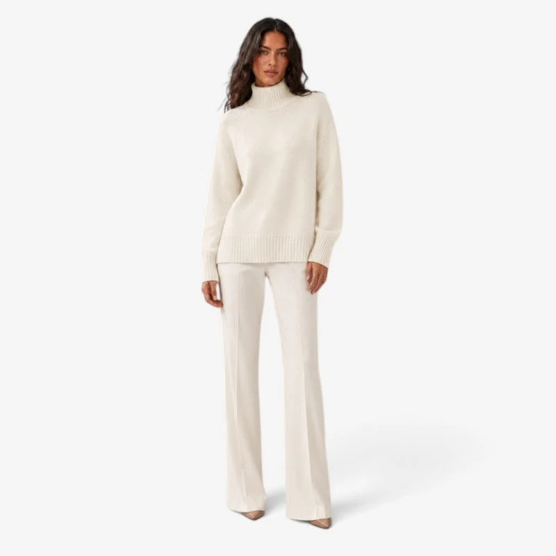 Pull Femme Col Haut Oversize Confortable