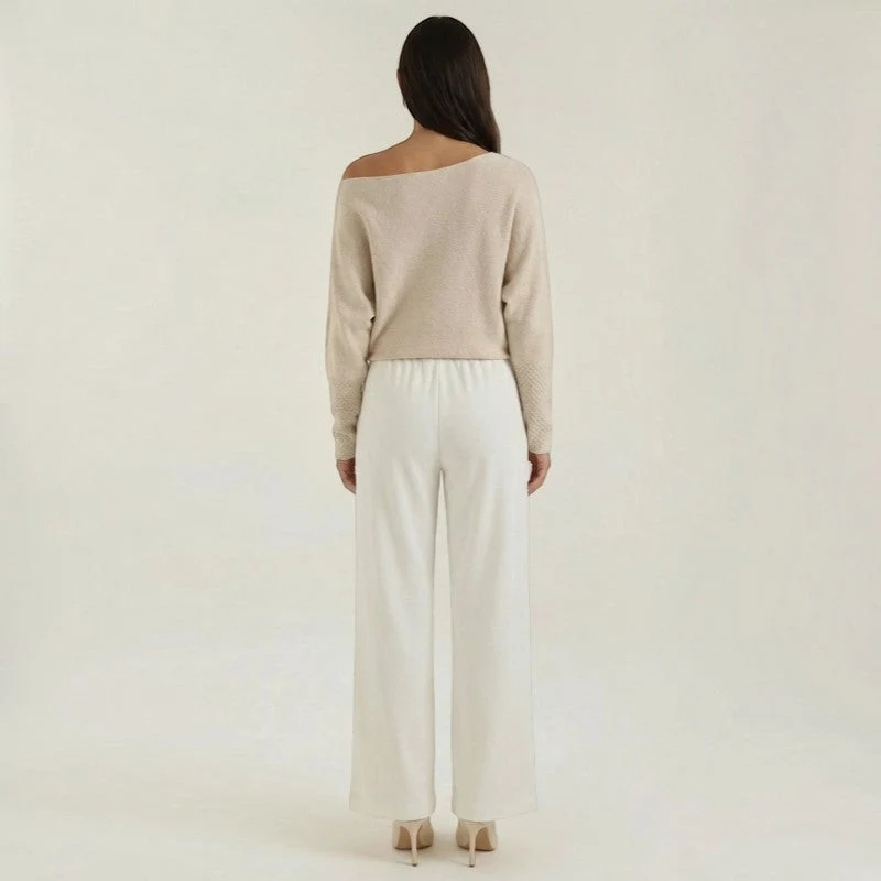 Pull Femme à Scollo Asymétrique