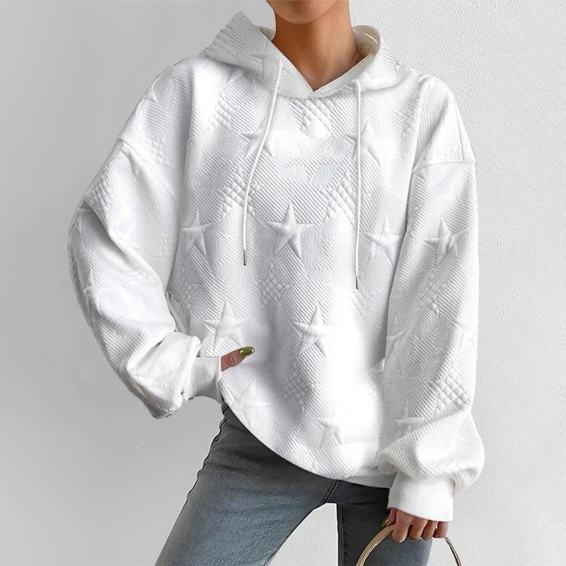 Sweatshirt à capuche pour femmes avec étoiles