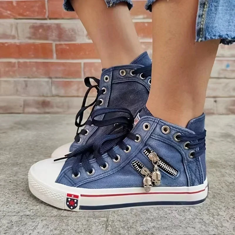 Baskets en denim pour femmes