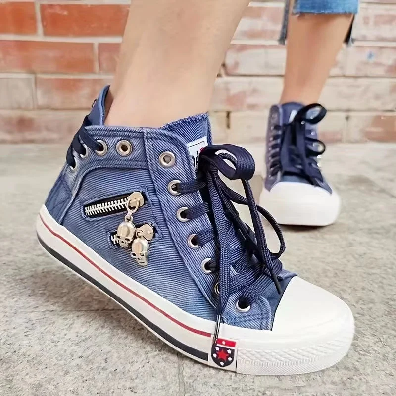 Baskets en denim pour femmes