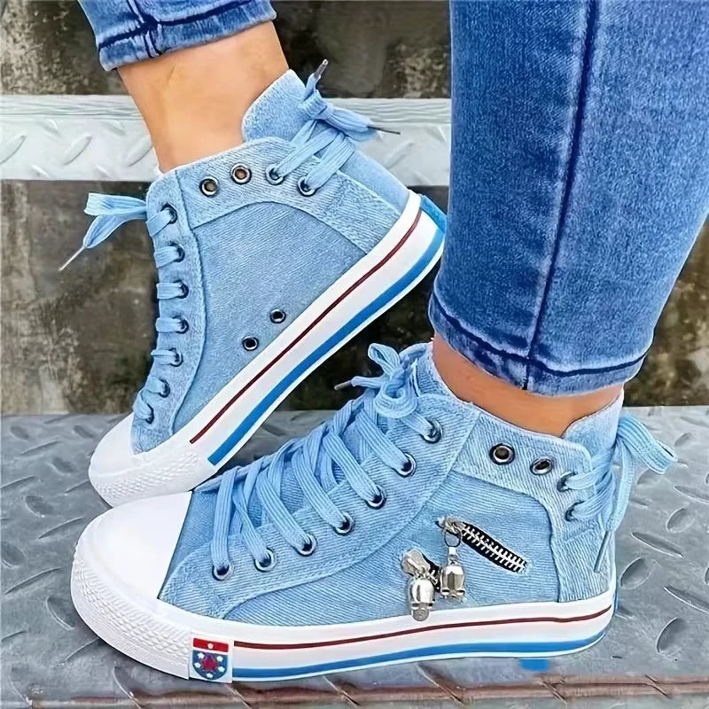 Baskets en denim pour femmes