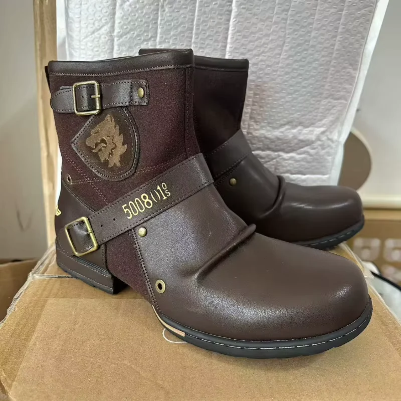 Bottes pour hommes vintage avec boucle