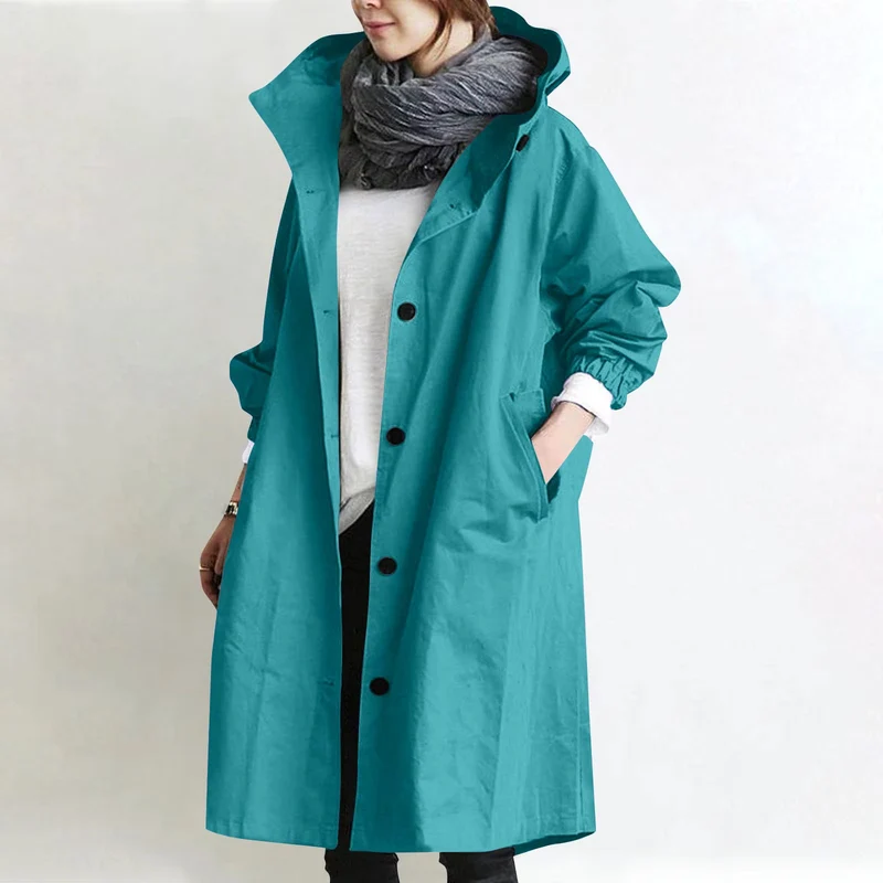 Veste imperméable femme avec capuche