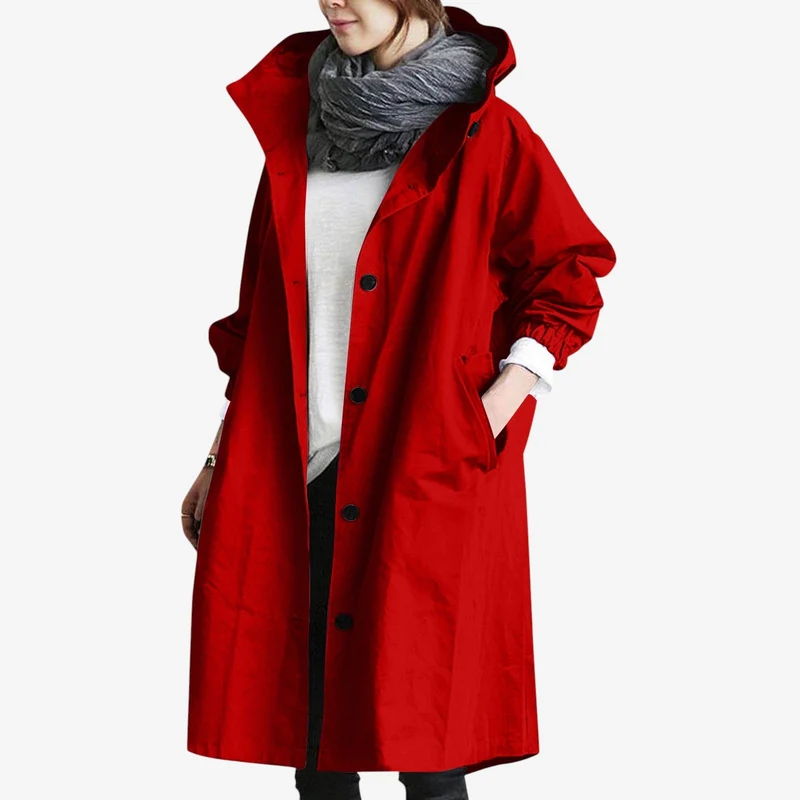 Veste imperméable femme avec capuche