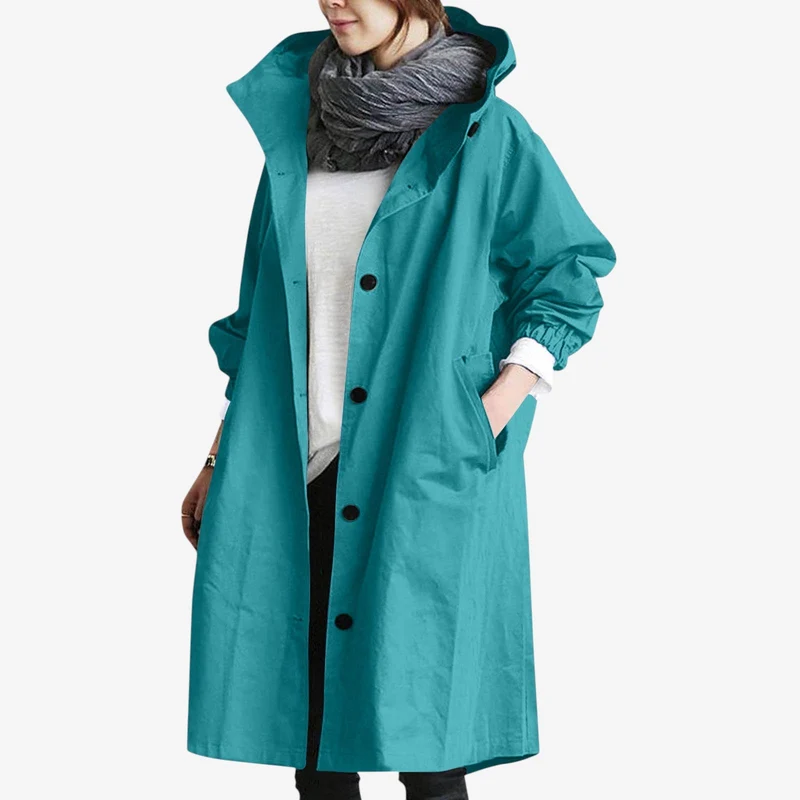 Veste imperméable femme avec capuche