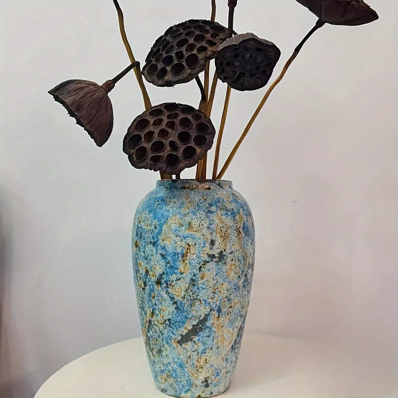 Vase en Céramique Vintage Unique en Terre Cuite