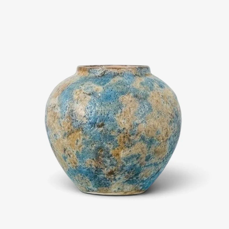 Vase en Céramique Vintage Unique en Terre Cuite