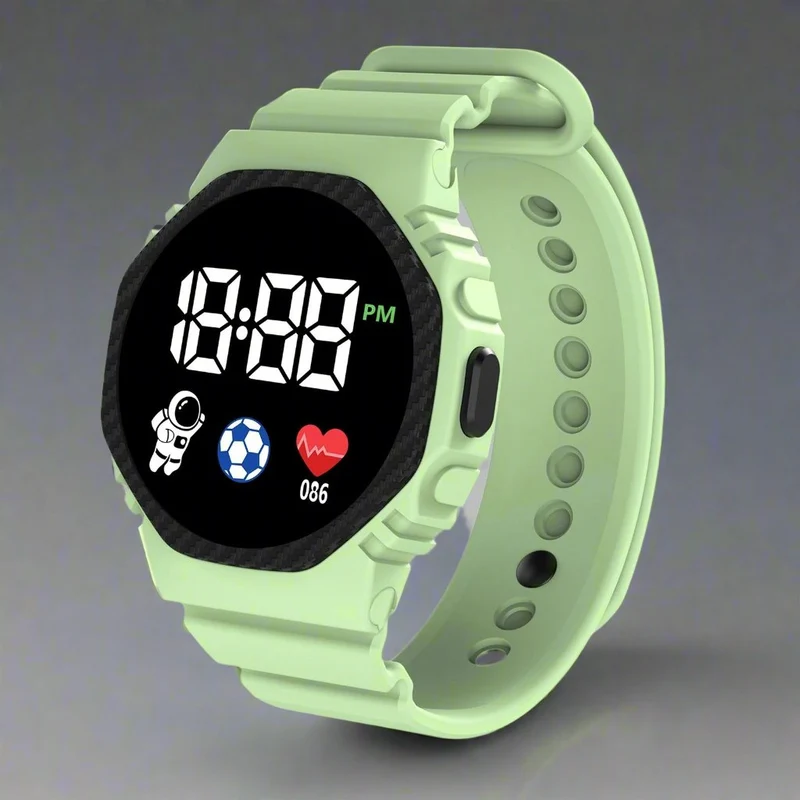 Montre de sport pour enfants avec affichage LED