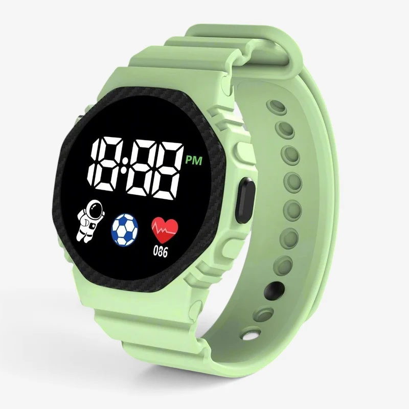 Montre de sport pour enfants avec affichage LED
