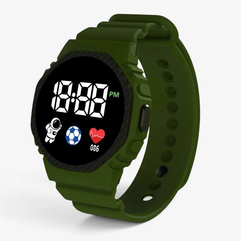 Montre de sport pour enfants avec affichage LED