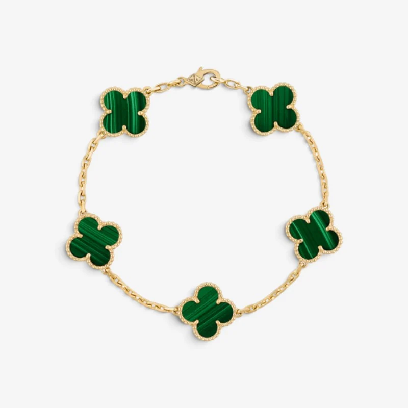 Bracelet Élégant Trèfle en Or pour Femmes