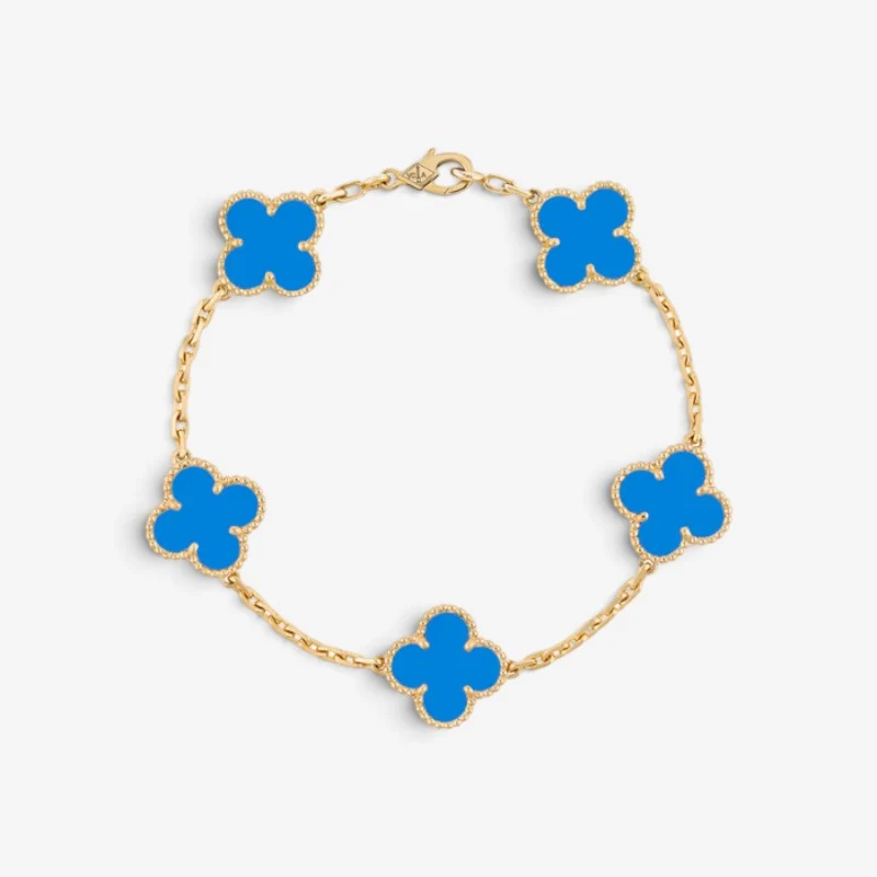 Bracelet Élégant Trèfle en Or pour Femmes