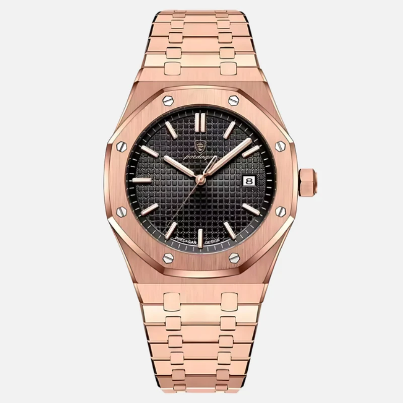 Montre Homme Acier Inoxydable 41mm Élégante
