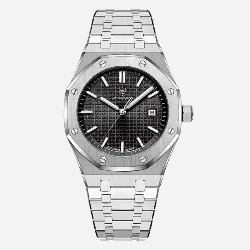 Montre Homme Acier Inoxydable 41mm Élégante