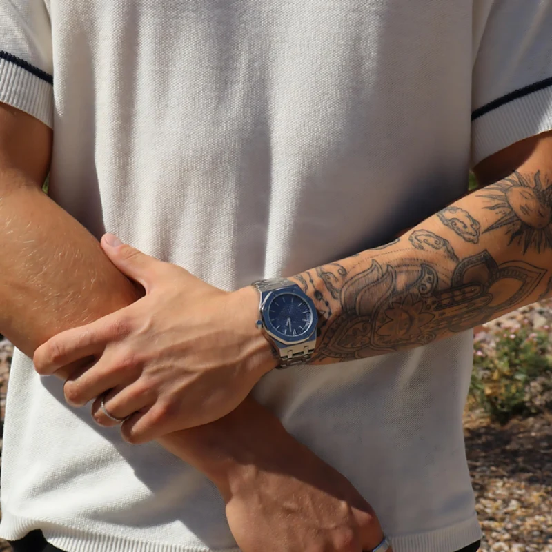 Montre Homme Acier Inoxydable 41mm Élégante