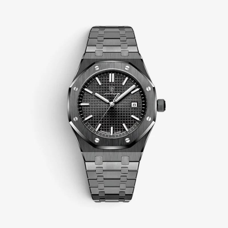 Montre Homme Acier Inoxydable 41mm Élégante