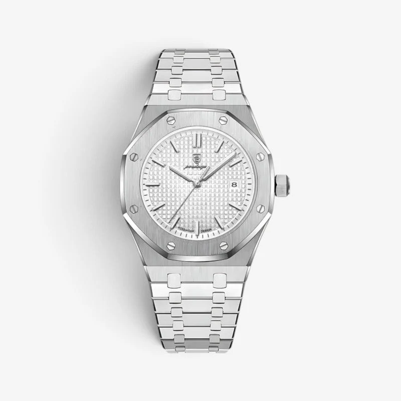 Montre Homme Acier Inoxydable 41mm Élégante