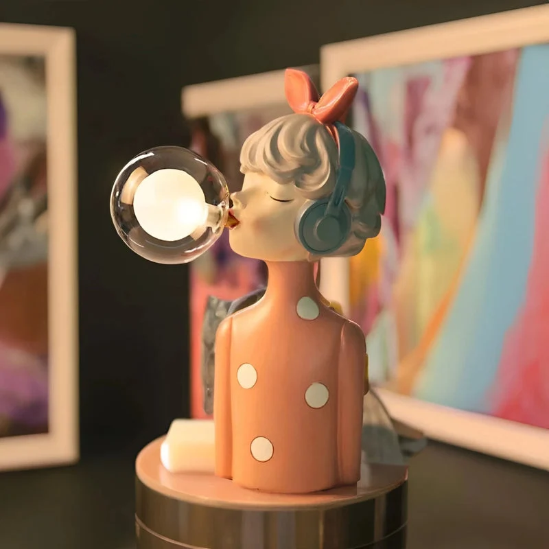 Lampe de Table Artisanale LED avec Diffuseur