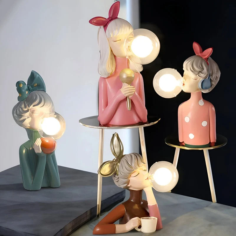 Lampe de Table Artisanale LED avec Diffuseur