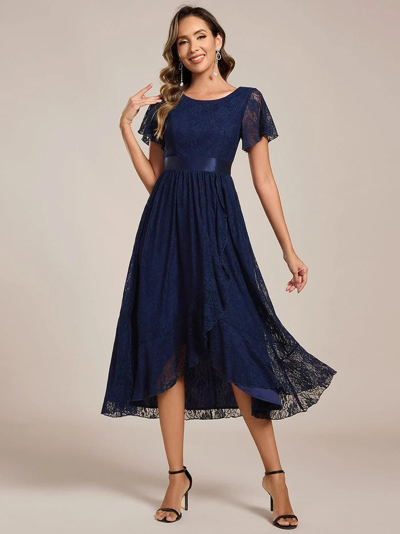 ever SEVYN|Robe d'invitée de mariage coupe A en dentelle