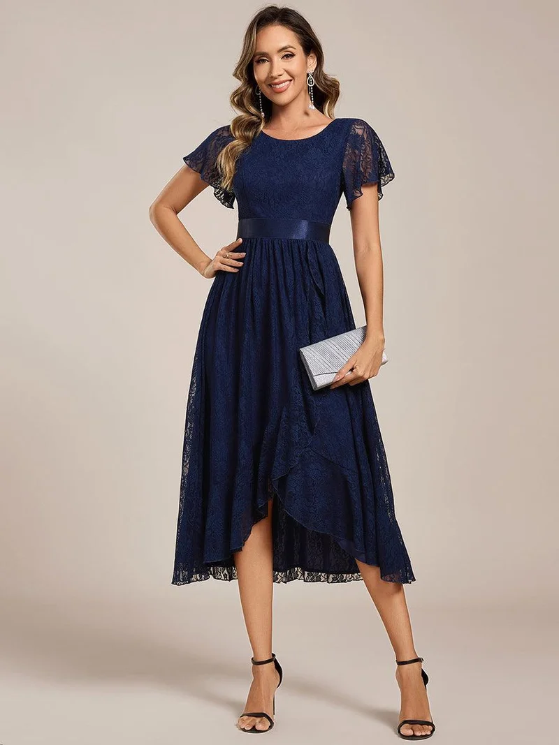 ever SEVYN|Robe d'invitée de mariage coupe A en dentelle