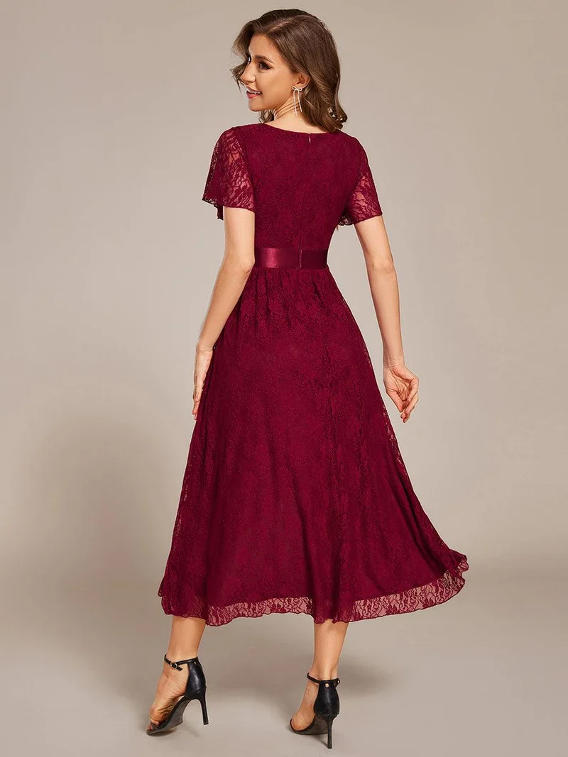 ever SEVYN|Robe d'invitée de mariage coupe A en dentelle