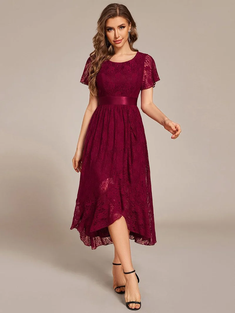 ever SEVYN|Robe d'invitée de mariage coupe A en dentelle