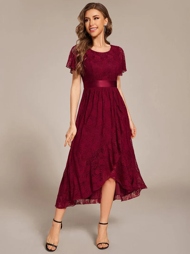 ever SEVYN|Robe d'invitée de mariage coupe A en dentelle