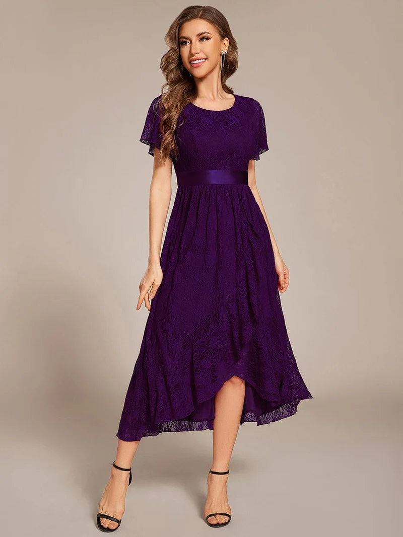 ever SEVYN|Robe d'invitée de mariage coupe A en dentelle