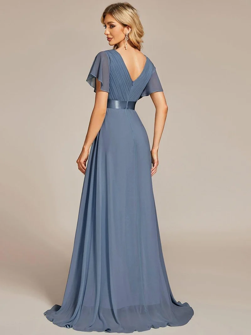 Meilleurs Choix de Robes de Demoiselle d'Honneur Bleu Poussiéreux