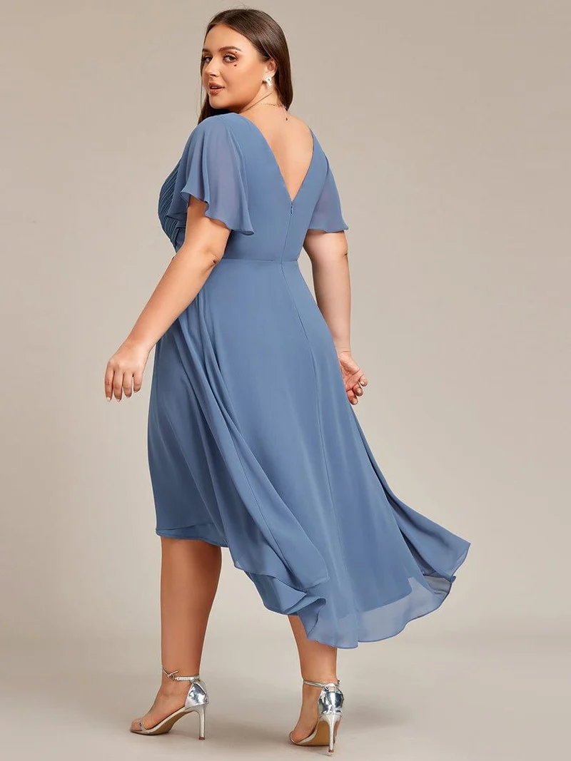 Meilleurs Choix de Robes de Demoiselle d'Honneur Bleu Poussiéreux