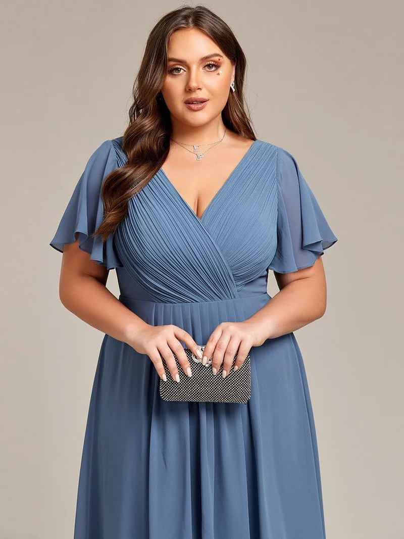 Meilleurs Choix de Robes de Demoiselle d'Honneur Bleu Poussiéreux