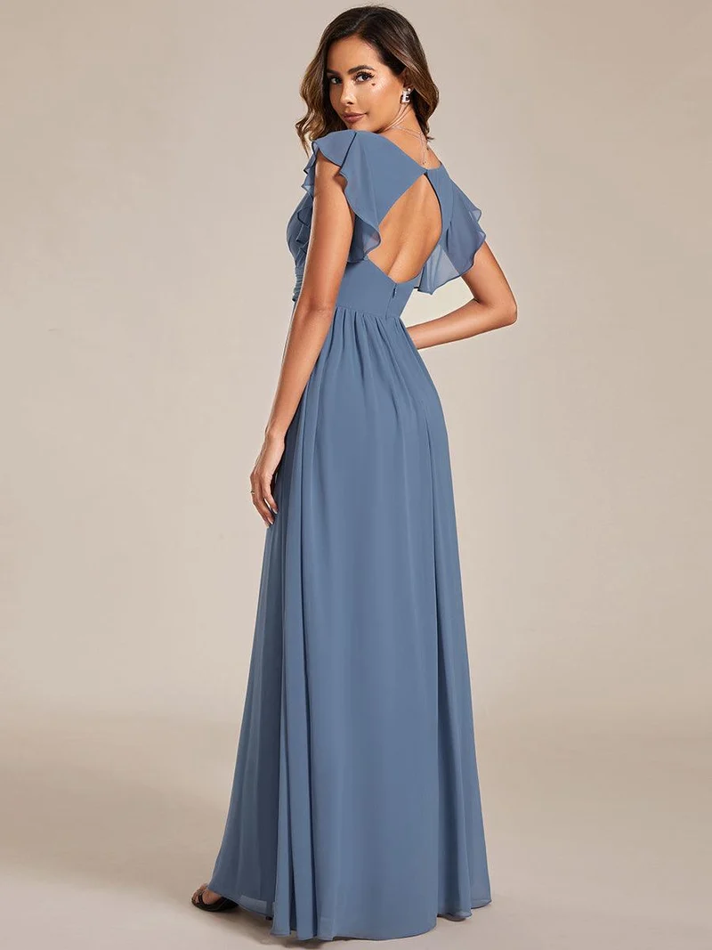 Meilleurs Choix de Robes de Demoiselle d'Honneur Bleu Poussiéreux