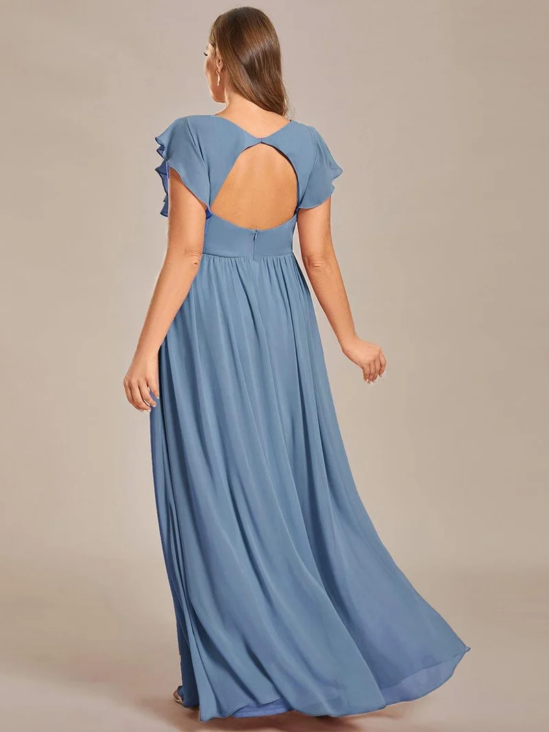 Meilleurs Choix de Robes de Demoiselle d'Honneur Bleu Poussiéreux