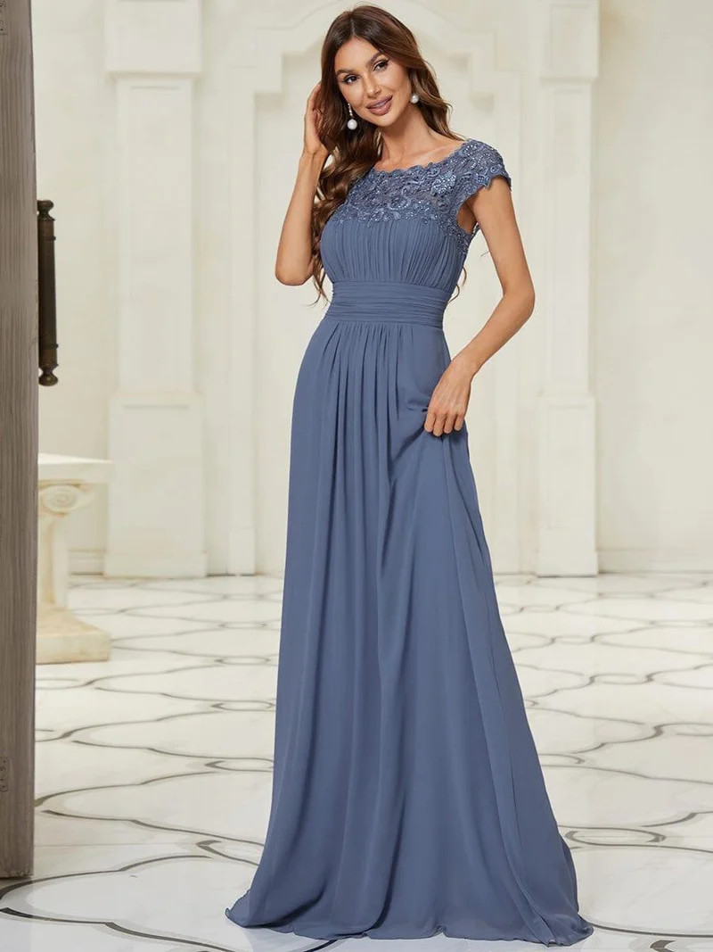 Meilleurs Choix de Robes de Demoiselle d'Honneur Bleu Poussiéreux