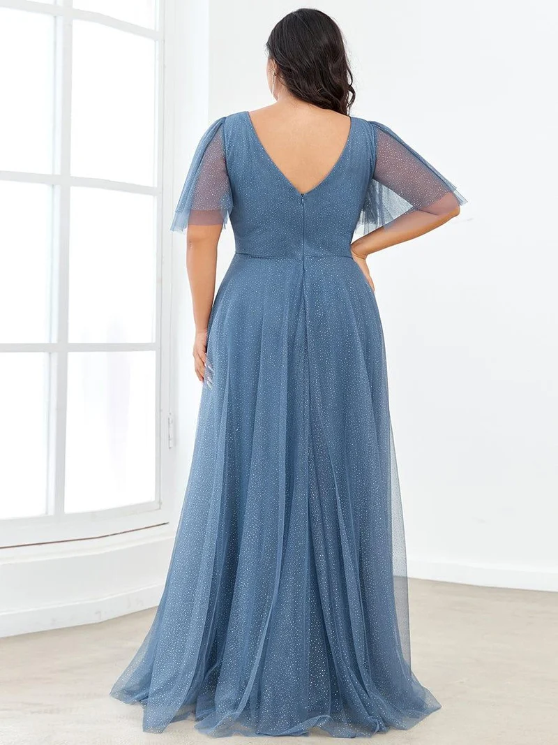 Meilleurs Choix de Robes de Demoiselle d'Honneur Bleu Poussiéreux