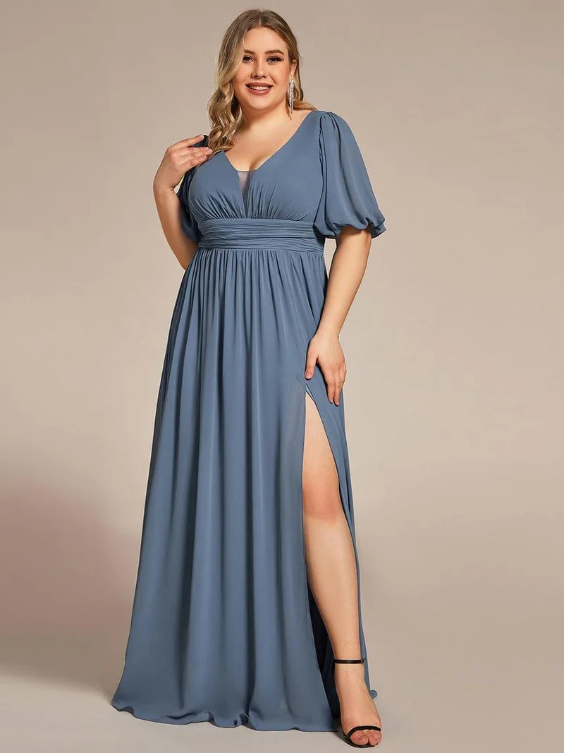 Meilleurs Choix de Robes de Demoiselle d'Honneur Bleu Poussiéreux