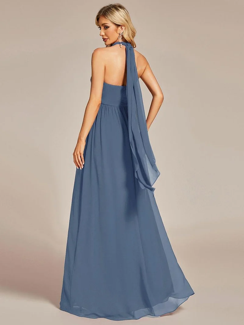 Meilleurs Choix de Robes de Demoiselle d'Honneur Bleu Poussiéreux