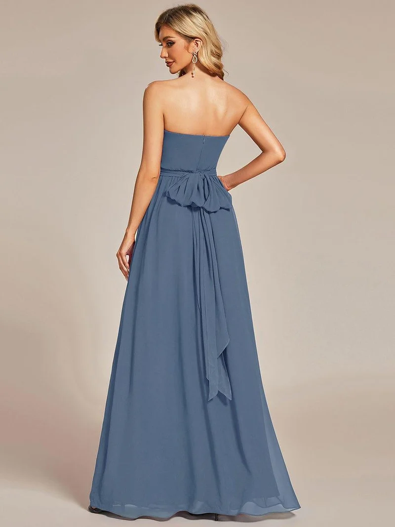 Meilleurs Choix de Robes de Demoiselle d'Honneur Bleu Poussiéreux