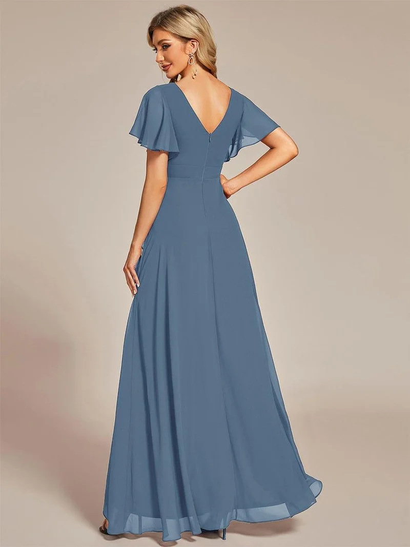 Meilleurs Choix de Robes de Demoiselle d'Honneur Bleu Poussiéreux