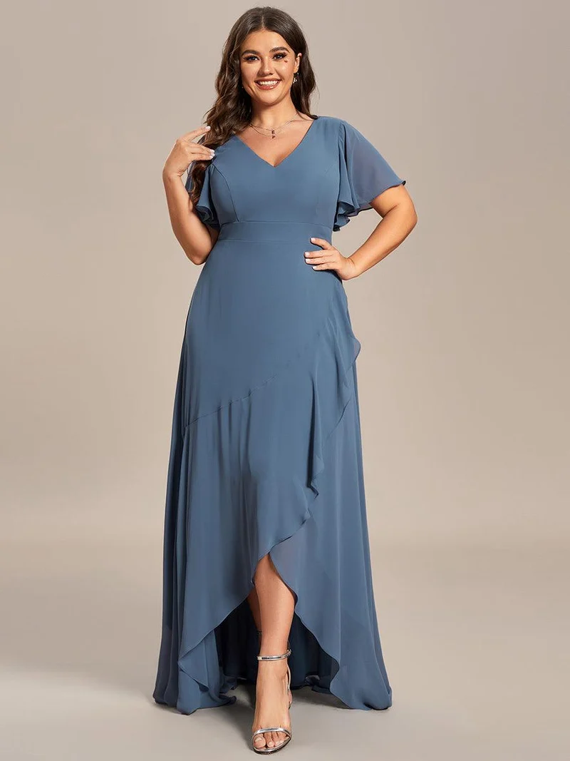 Meilleurs Choix de Robes de Demoiselle d'Honneur Bleu Poussiéreux