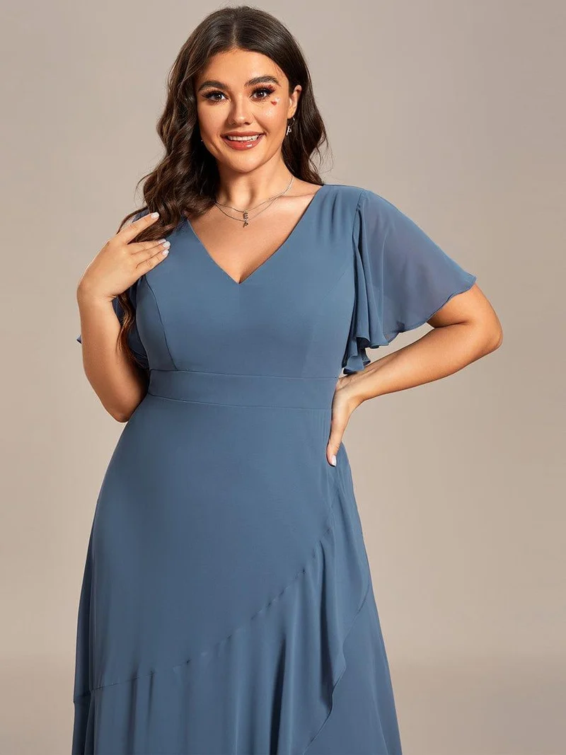 Meilleurs Choix de Robes de Demoiselle d'Honneur Bleu Poussiéreux