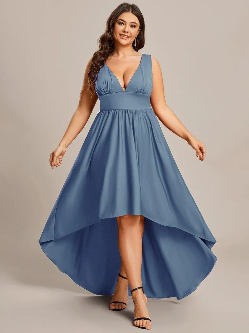 Meilleurs Choix de Robes de Demoiselle d'Honneur Bleu Poussiéreux