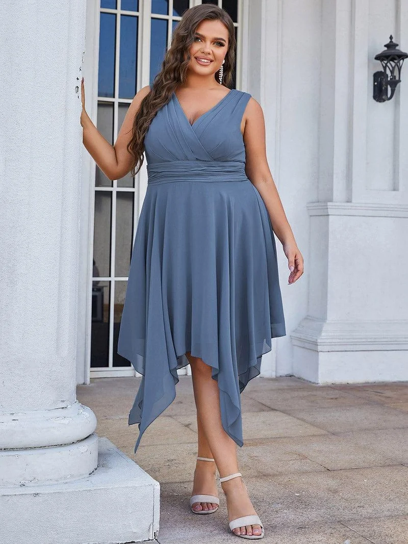 Meilleurs Choix de Robes de Demoiselle d'Honneur Bleu Poussiéreux