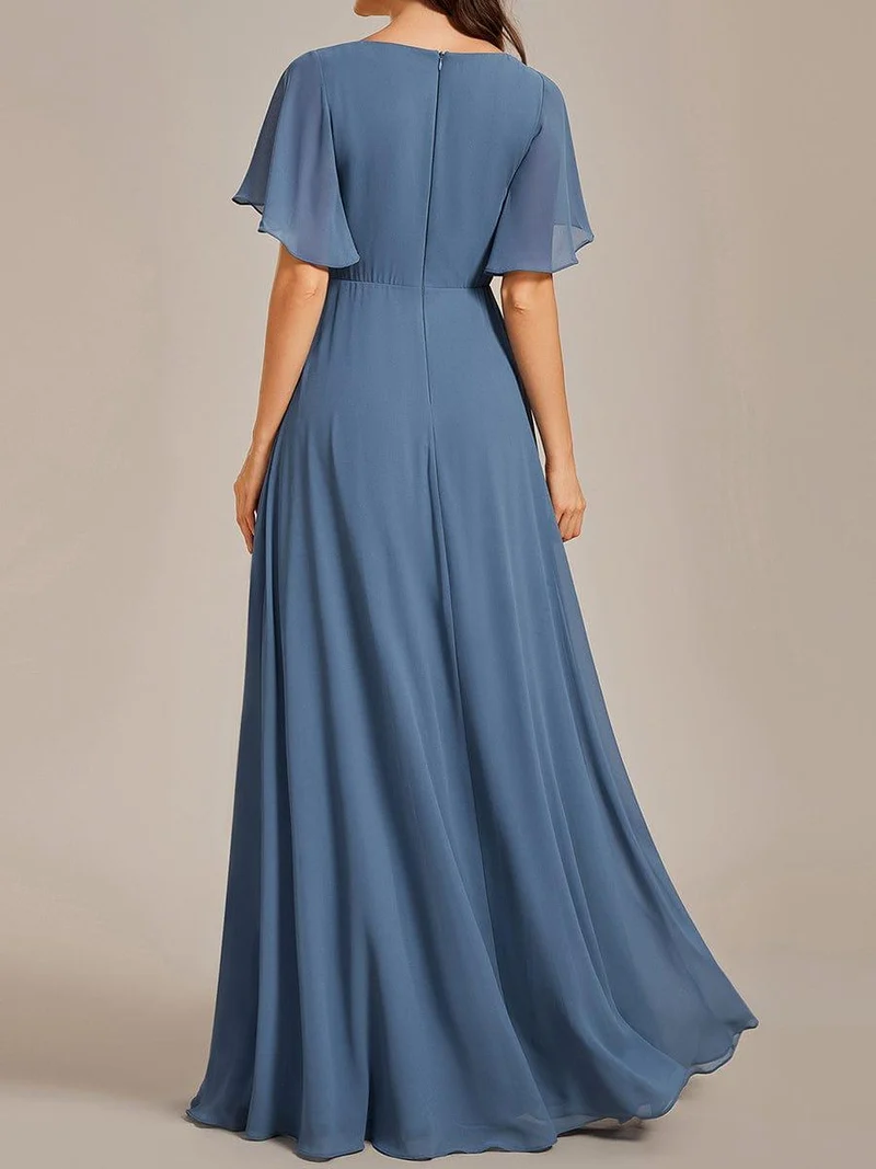 Meilleurs Choix de Robes de Demoiselle d'Honneur Bleu Poussiéreux