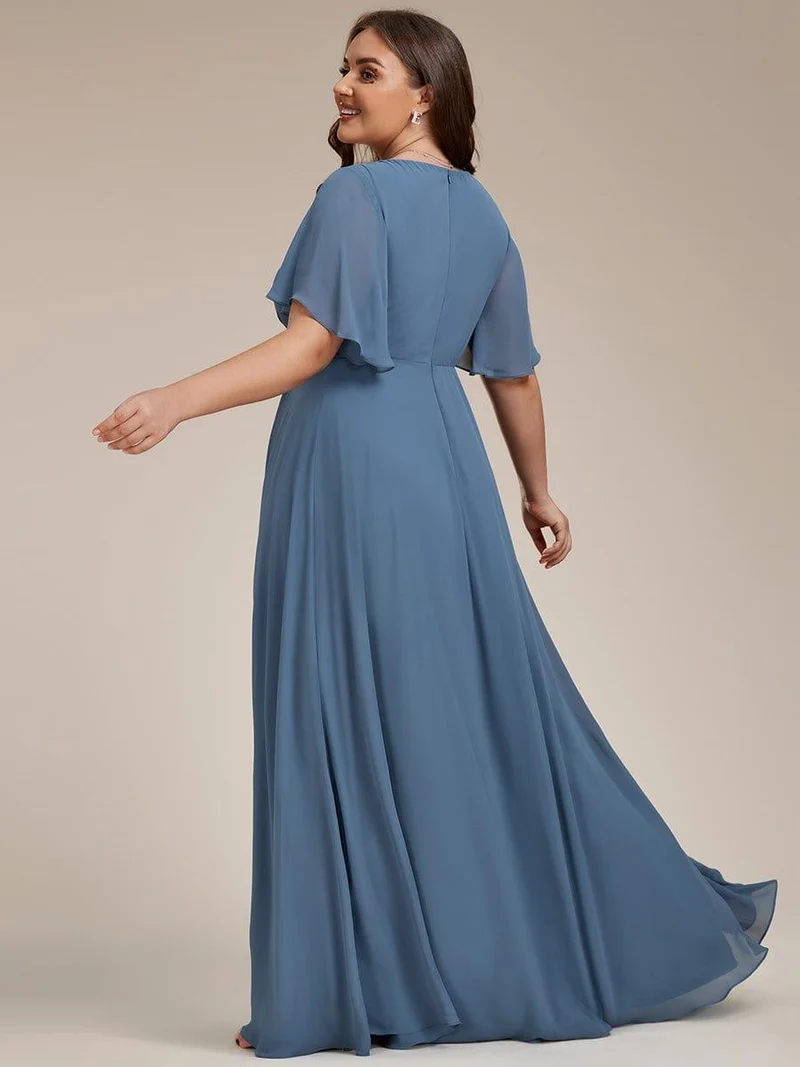Meilleurs Choix de Robes de Demoiselle d'Honneur Bleu Poussiéreux