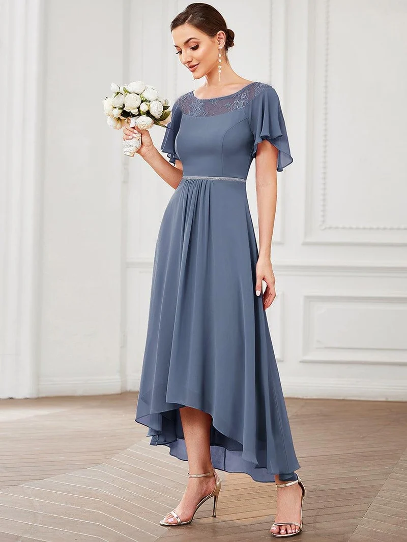 Meilleurs Choix de Robes de Demoiselle d'Honneur Bleu Poussiéreux