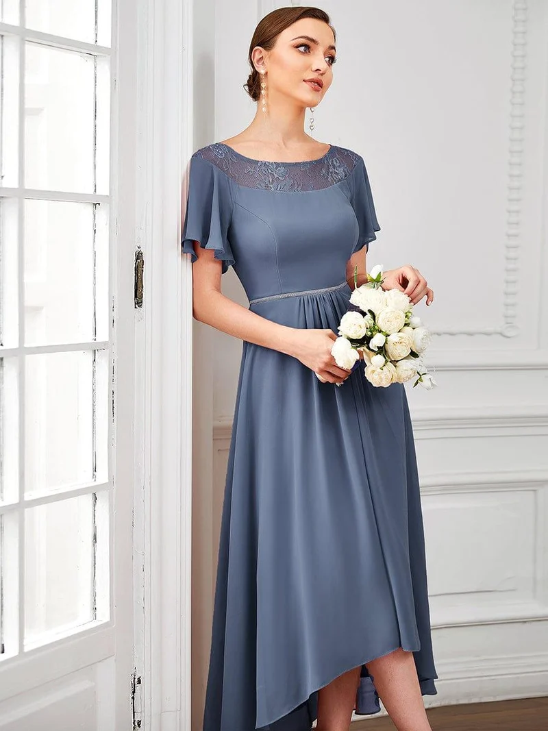 Meilleurs Choix de Robes de Demoiselle d'Honneur Bleu Poussiéreux